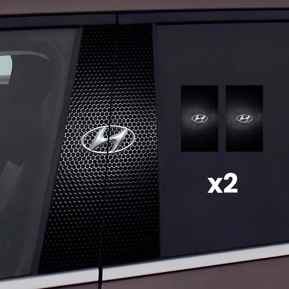 2x Pegatinas para cristales de coche con logotipo
