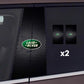2x Pegatinas para cristales de coche con logotipo