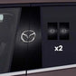 2x Pegatinas para cristales de coche con logotipo