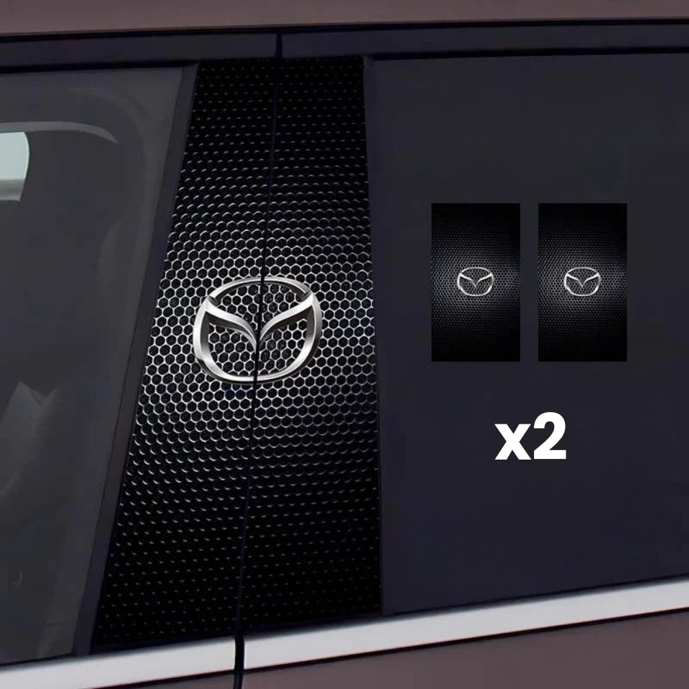 2x Pegatinas para cristales de coche con logotipo