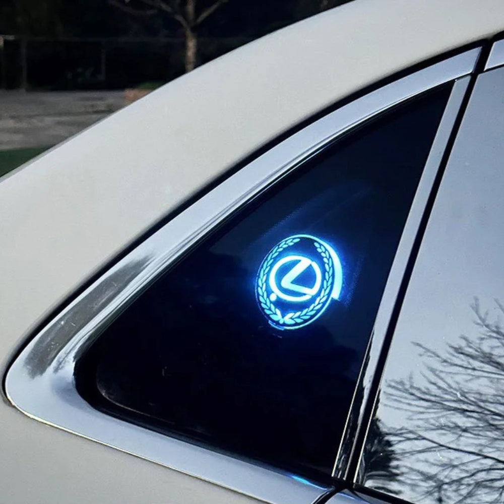 Újratölthető LED autós logó - Neon fényhatás