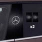 2x Pegatinas para cristales de coche con logotipo