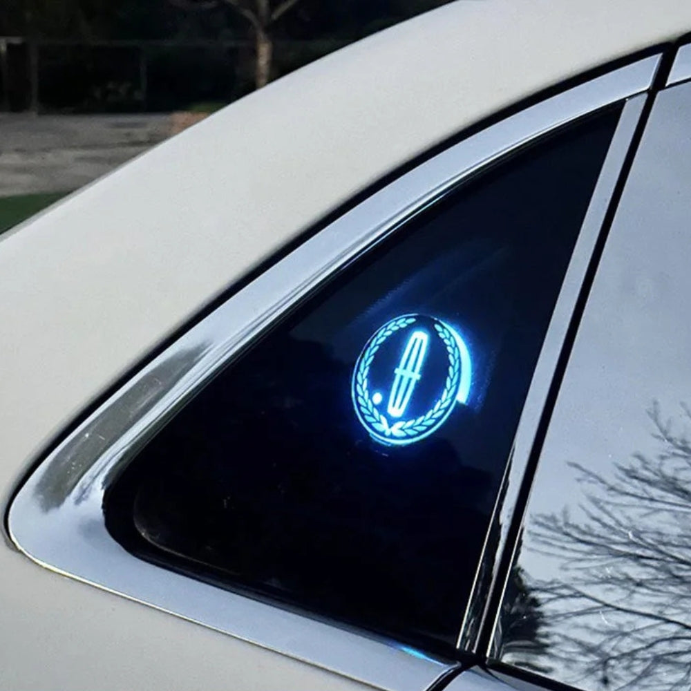 Újratölthető LED autós logó - Neon fényhatás