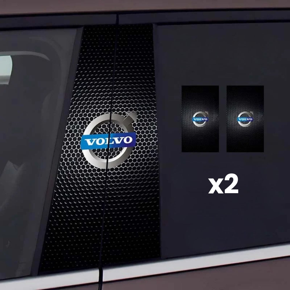 2x Pegatinas para cristales de coche con logotipo