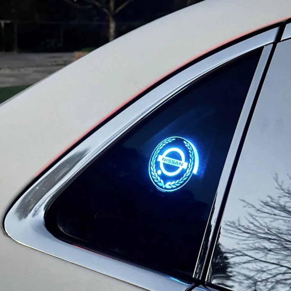 Újratölthető LED autós logó - Neon fényhatás