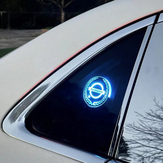 Uppladdningsbar LED-billogo - neonljuseffekt
